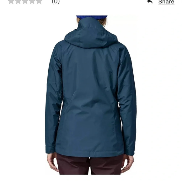 Patagonia Women's L Large 3-in-1 Powder Town Jacket Blue Ski Snowboard NWT - Picture 7 of 15